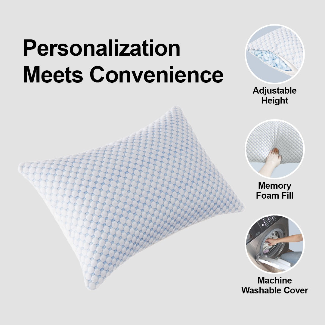 Adjustable Memory Foam Pillow